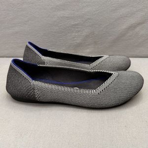 Rothy's Black and White Flats